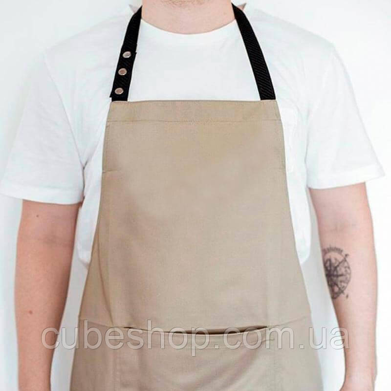 Фартух з саржі (бежевий)