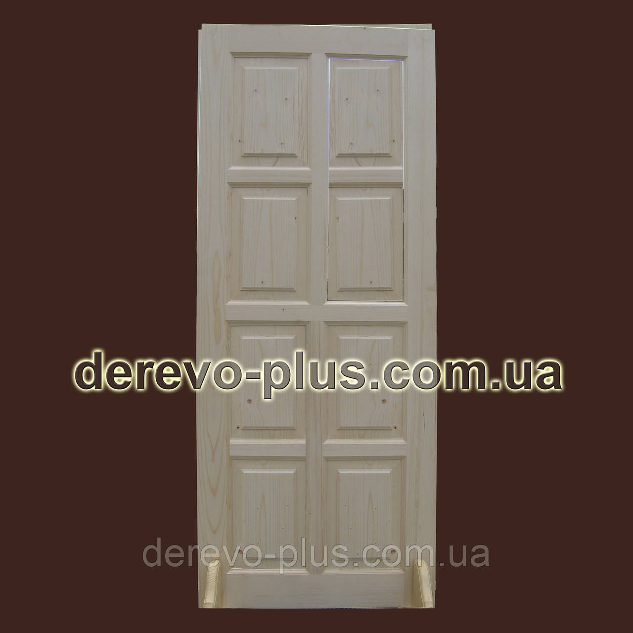 Двері з масиву дерева 80см (глухі) f_0580, фото 1