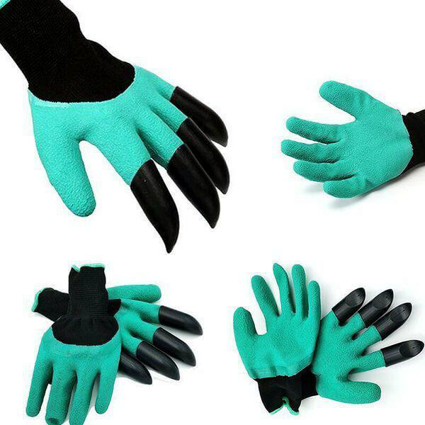 Садовые перчатки с когтями Garden Genie Gloves