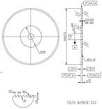 KELDER 8CrV 400х40х3 мм 240z Фрикційна дискова пила по металу, фото 3