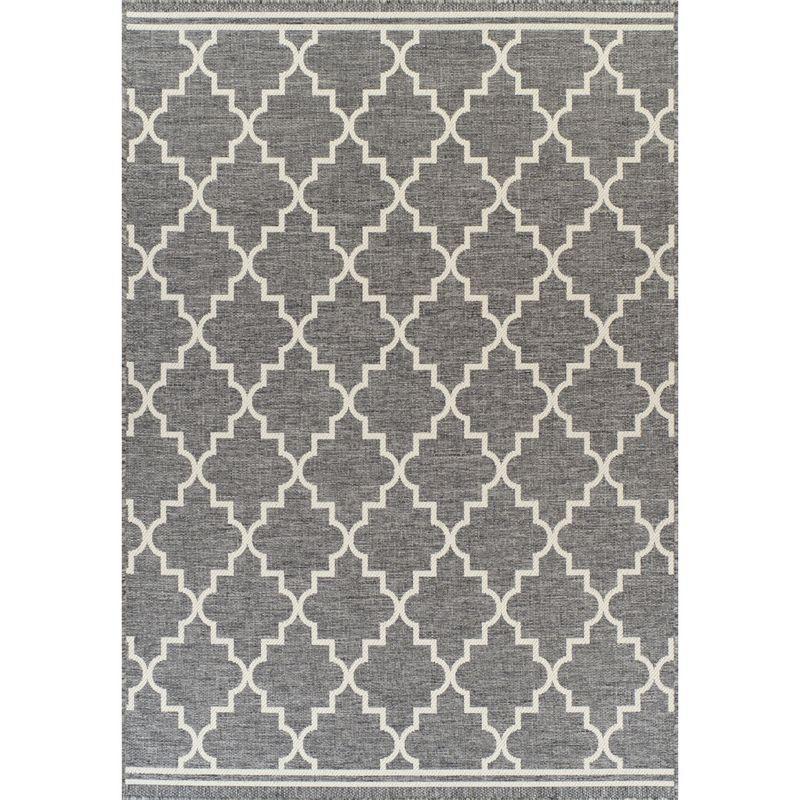 Килим для вулиці сірий з візерунком Sea SL Carpet-133×190, фото 1