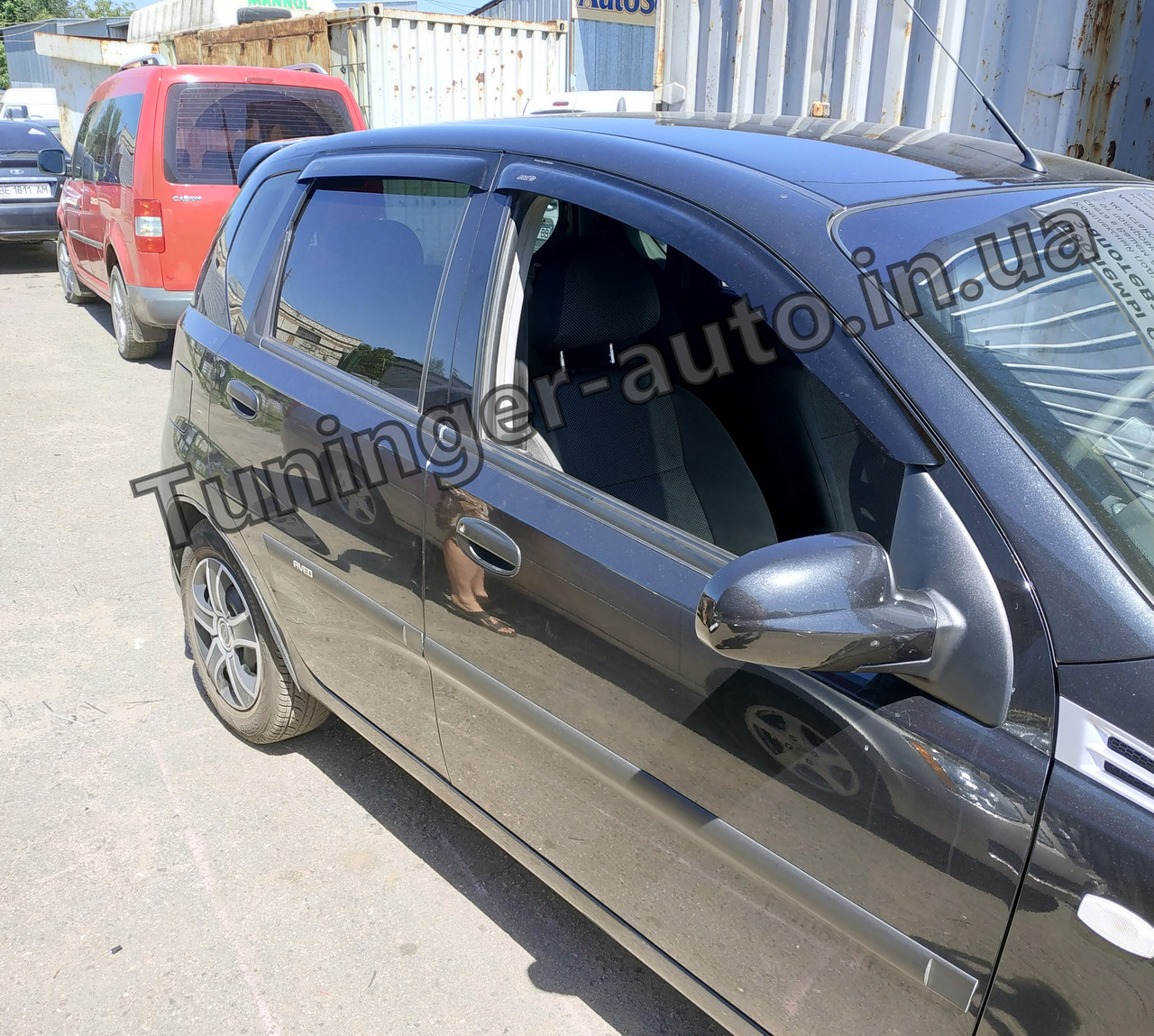 Дефлектори вікон, вітровики Chevrolet Aveo Хетчбек 2002-2012 (Anv)