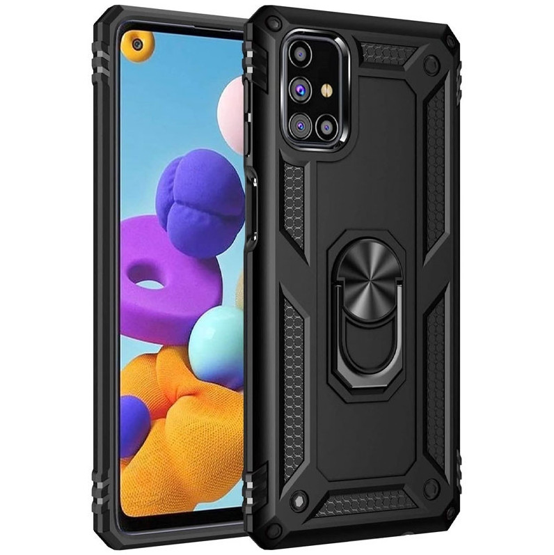Протиударний чохол для Samsung Galaxy M51 (SM-M515) | Eastmate | кільце-підставка | чорний