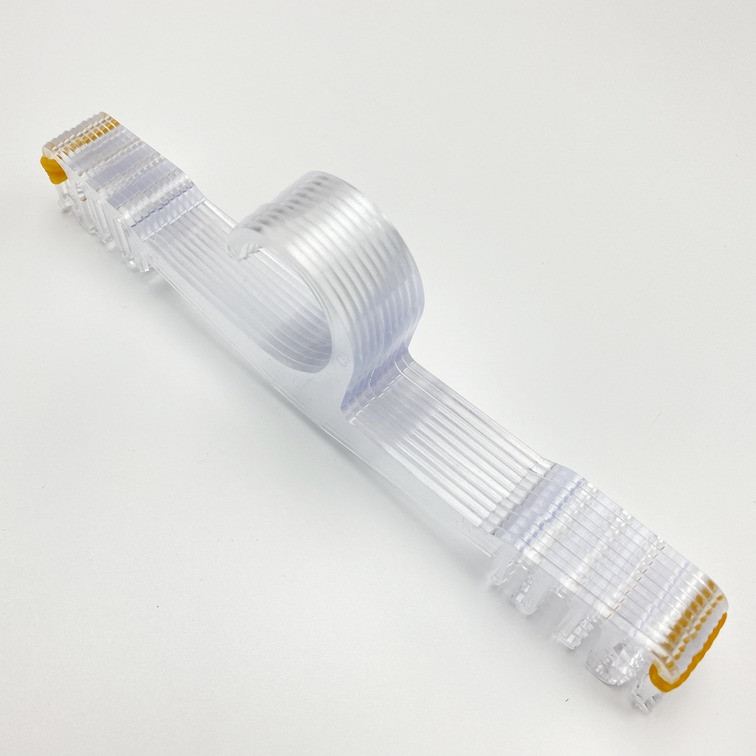 Пластмасові вішаки 10 шт. плічка для нижньої білизни прозорого кольору, довжина 215 мм