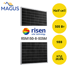Сонячна батарея Risen Energy RSM150-8-505M TITAN, 505 Вт 9BB (вінокристал)