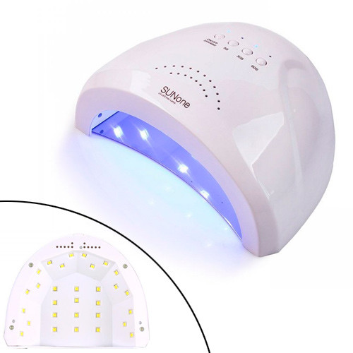 УФ-лампа для сушіння, нарощування гелевих нігтів SUN One LED+UV 24/48Вт