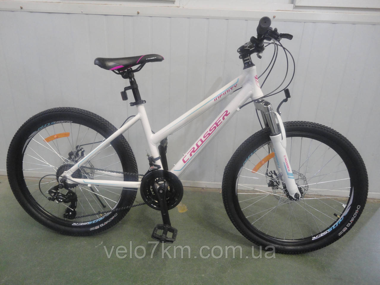 Гірський алюмінієвий велосипед Crosser Trinity 26" комплектація Shimano
