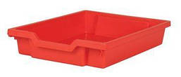 Пластиковий лоток F1 Gratnells червоний 312х427х75 мм без направляючих Контейнер для меблів