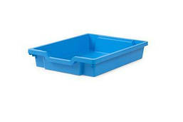 Пластиковий лоток F1 Gratnells синій 312х427х75 мм без направляючих Контейнер для меблів