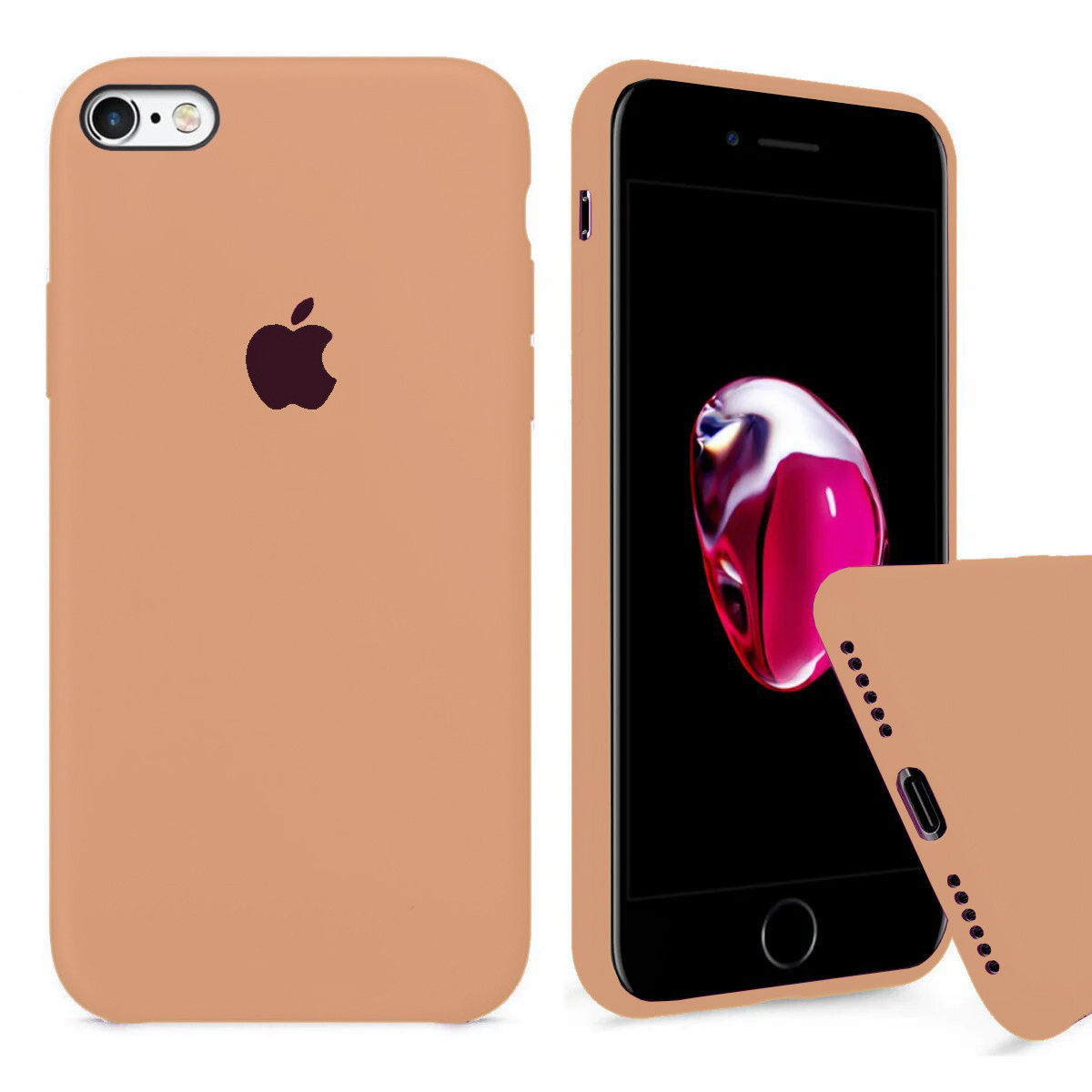 Чохол Silicone FULL case для IPhone 6/6s Gold золотий