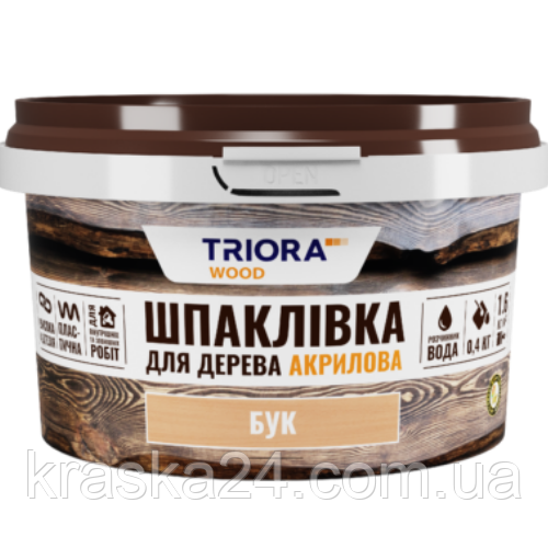 Шпатлёвка для дерева "TRIORA" сосна 0,4 кг - фото 1 - id-p667274368