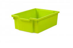 Пластиковий лоток F2 Gratnells зелений 312х427х150 мм без напрямних Контейнер для шкільних меблів