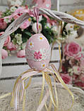 Пасхальне яйце "Ромашки" , Н-6-7 см, яйце прикраса для Великоднього кошика, оселі, фото 8