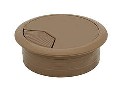 Заглушка кабельна світло-коричнева