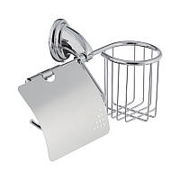 Паперотримач з кришкою і кошиком Zerix LR1503-1 (LL1494)