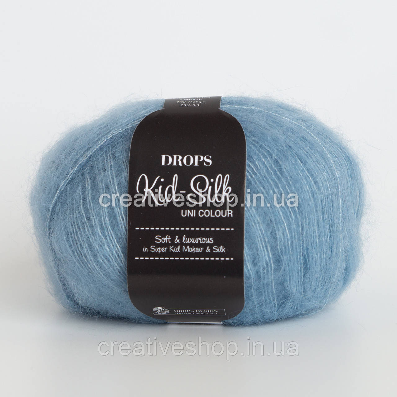 Пряжа Drops Kid Silk (колір 08 light jeans blue)