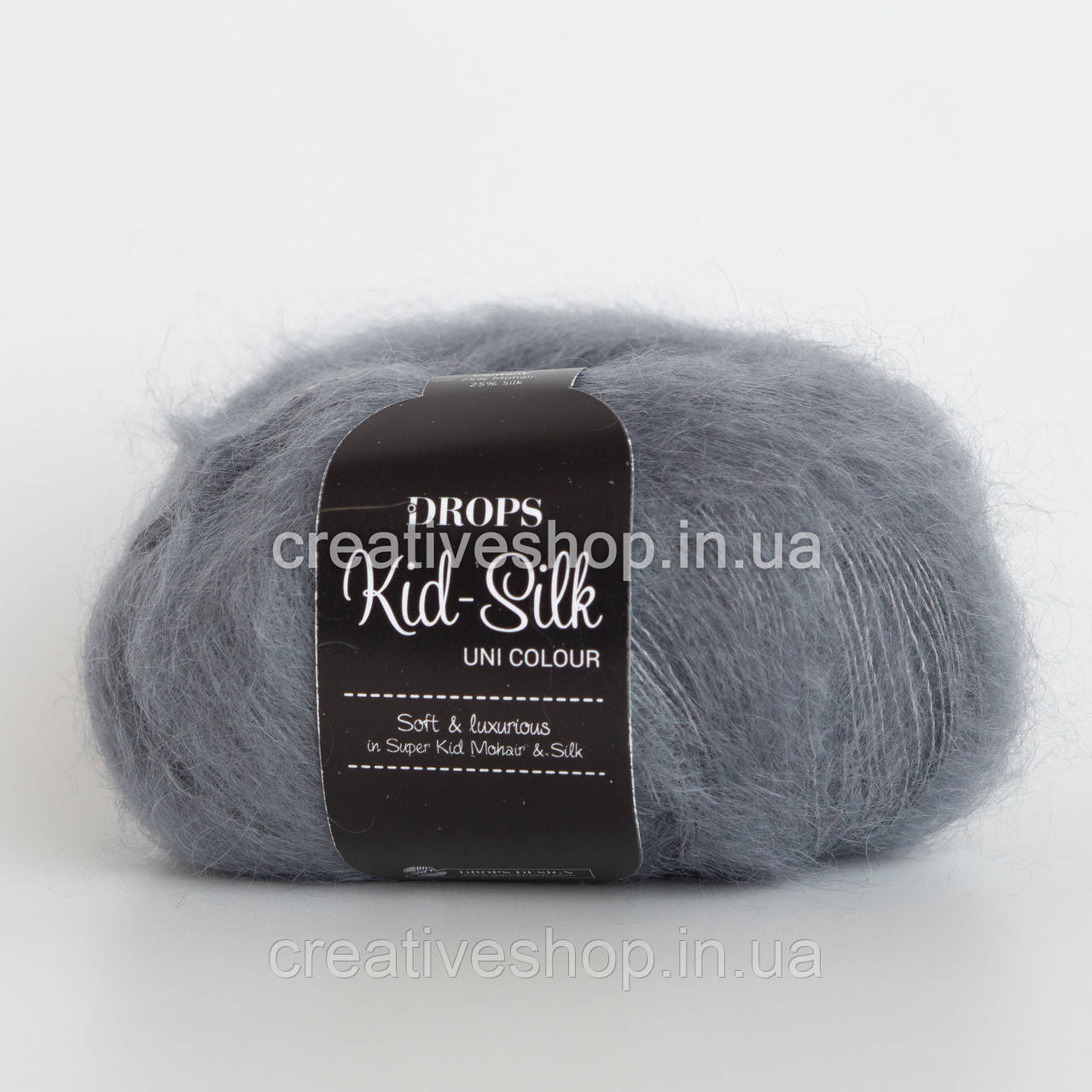 Пряжа Drops Kid Silk (колір 10 grey)