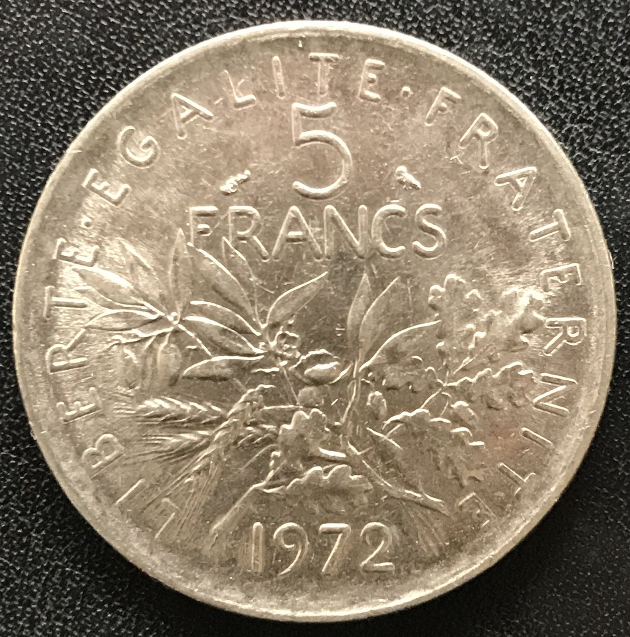 Монета Франції 5 франків 1970-74 рр., фото 1