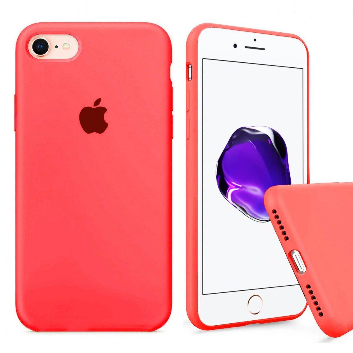Чохол Silicone FULL case для IPhone 7 Coral кораловий