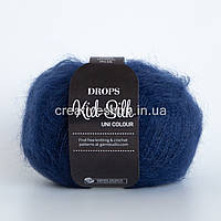 Пряжа Drops Kid Silk (цвет 28 navy blue)