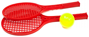 Дитячий набір для тенісу червоний Бамсик 43х18х1,3 см