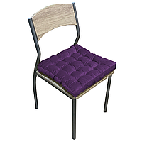 Подушка на стул квадратная стеганная серия Элит Велюр 40х40х7