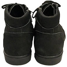 Черевики 64BLACKNUBUK Чорний, фото 3