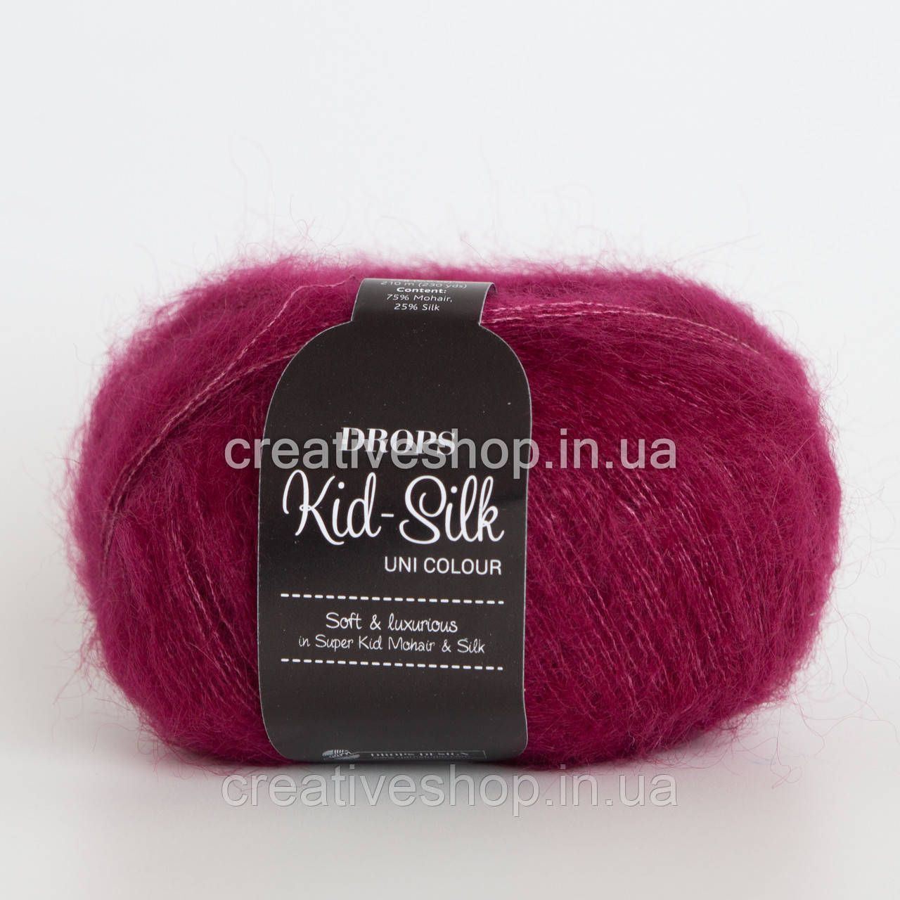 Пряжа Drops Kid Silk (колір 17 dark rose)