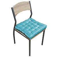 Подушка на стул квадратная стеганная серия Элит Велюр 40х40х7