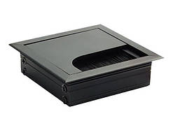 Пропуск для кабелю врізний Virno Lines 80/80 чорний