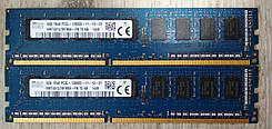 8GB 2*4GB DDR3L 1600MHz Hynix PC3L 12800E 1Rx8 RAM Оперативна пам'ять