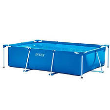 Прямокутний каркасний басейн Intex 28272-5, 300-200-75 см, фільтр-насос 2006 л/год, сходи, тент, підстилка, фото 3