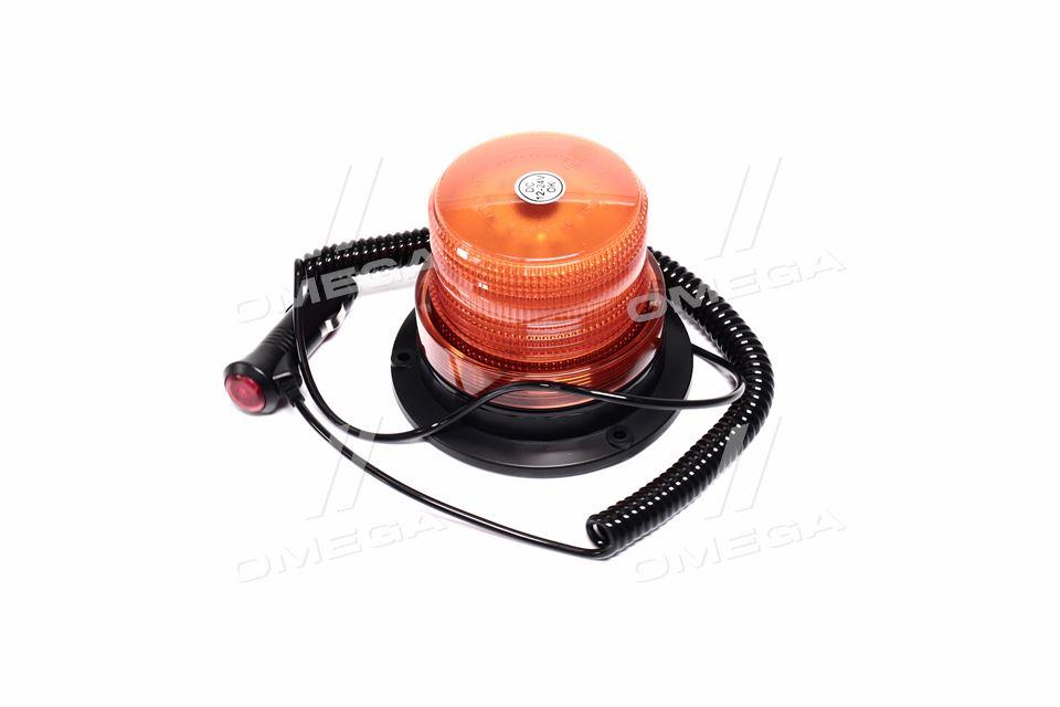 Маяк проблисковий помаранчевий LED, 12 / 24V, 129 * 94mm, 2 режими (Lit LED, JUBANA). 453706001/005