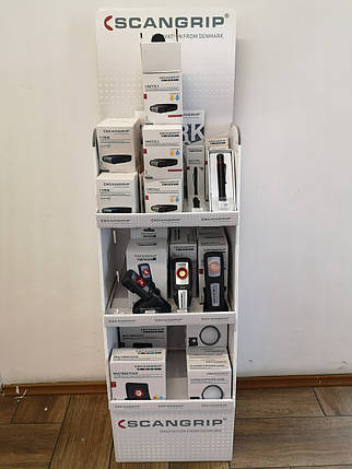 Картонний стенд - Scangrip Mini sales display - Knockdown (49.0192), фото 1