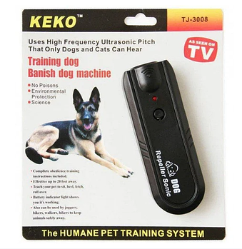 Ультразвуковий відлякувач собак KEKO TJ-3008 Чорний (KG-1558)