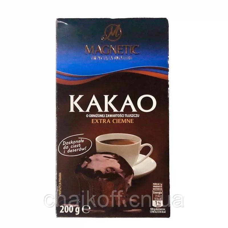 Какао-порошок екстратемний Magnetic Extra Ciemne 200 г (Польща)