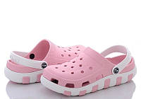 Сабо женские Luck Crocs Кроксы (светло-розовые) 41р