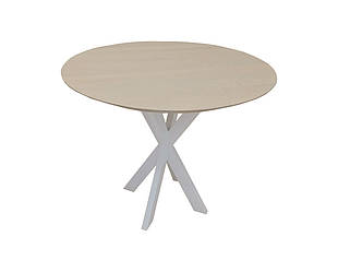 Обідній стіл круглий Лофт 100*75 см для кухні та вітальні. Стіл кухонний, меблі в стилі Loft для дому, офісу