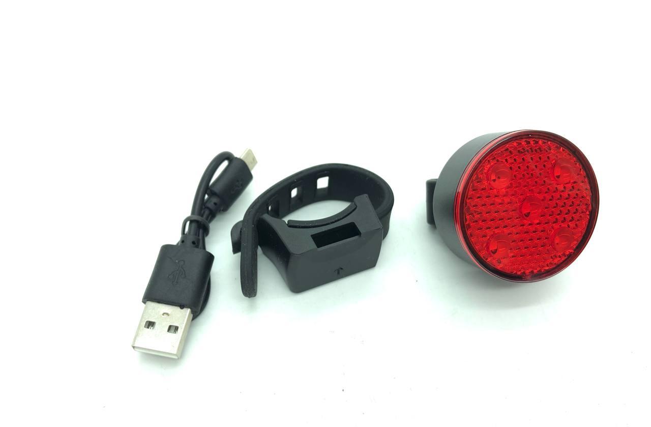 Велосипедний задній стоп AQY-0113-5SMD, RED, габарит ЗУ microUSB 6 реж