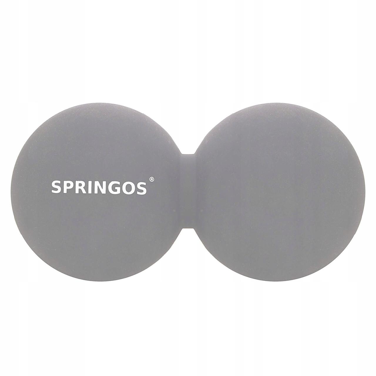 Масажний м'яч подвійний Springos Lacrosse Double Ball 6.5 x 13 см FA0052