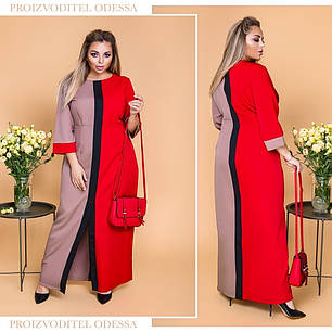 Сукня БАТАЛ в підлогу, фото 1