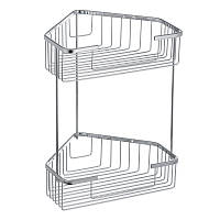Полиця-решітка кутова 2-ярусна Zerix LR335-1 (LL1452)