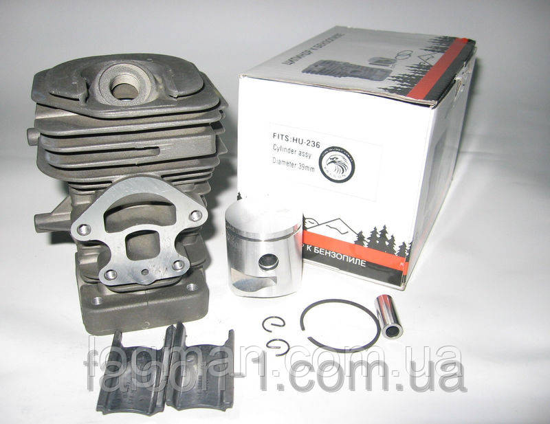 Циліндр з поршнем Husqvarna (Хускварна) 235, 236, 240 (5778311-02), покриття никасил, (d=39 мм)