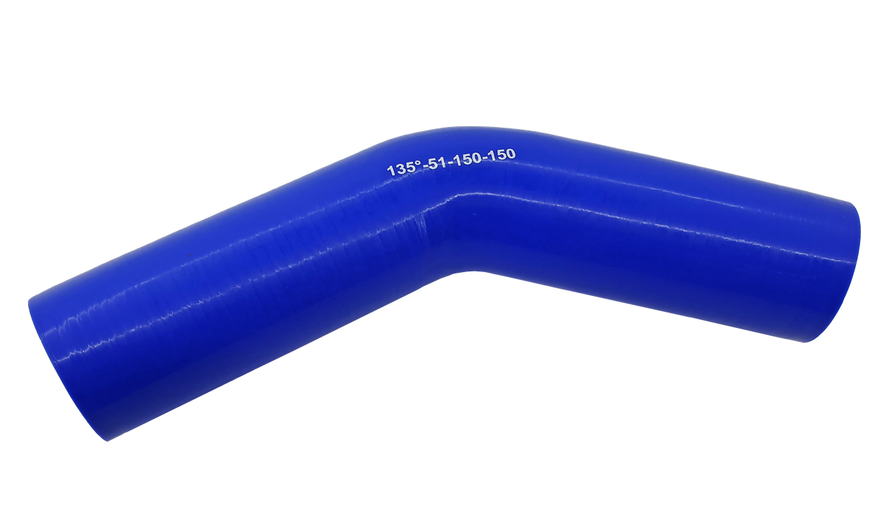 Патрубок (150 мм х 150 мм) (135` - кут) (d=50 товщ = 4 мм), фото 1