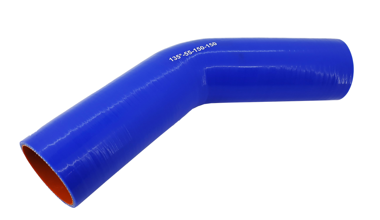 Патрубок (150 мм х 150 мм) (135` - угол) (d=55 толщ = 4 мм), фото 1