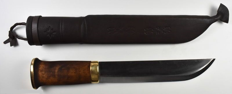 Ніж Erapuu Lapland Leuku Dark Brown 210, 80CrV2 (14577)