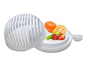 Салатниця — овочерізка 2 в 1 Salad Cutter Bowl, чаша для нарізування овочів і салатів Білий (KG-1562)