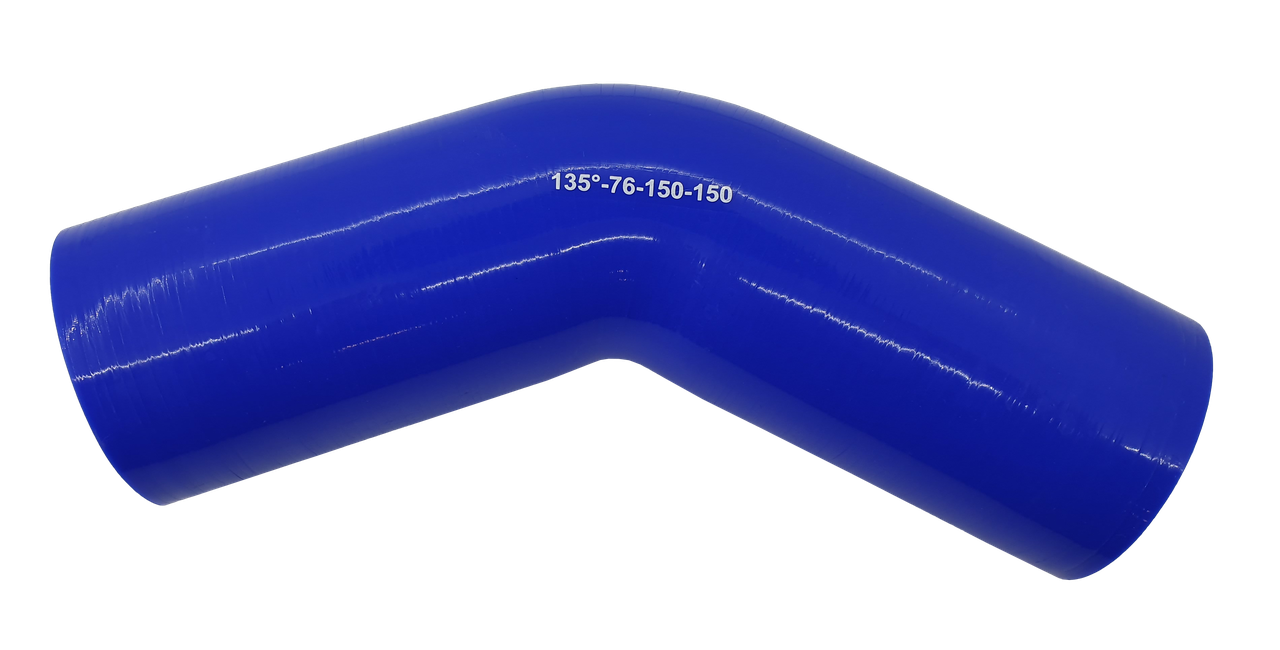 Патрубок (150 мм х 150 мм) (135` — кут) (d=75 товщин = 5 мм), фото 1