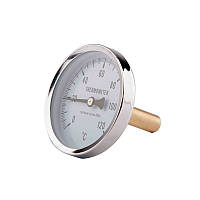 Термометр аксиальный 120ºC (задн. подкл.) 1/2", Ø63мм, штуцер 50мм