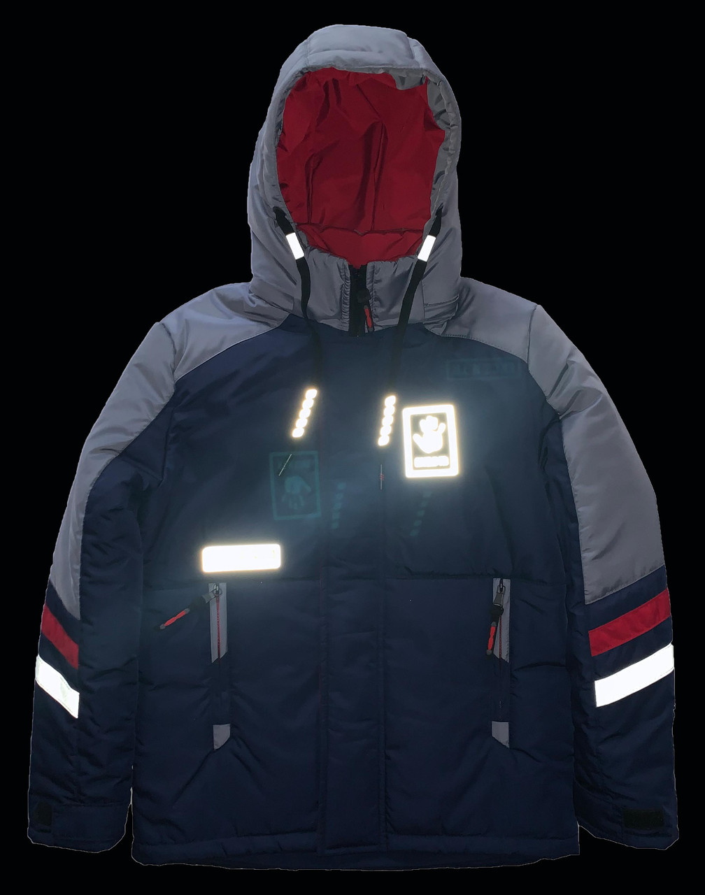 Весенняя куртка со светоотражающими элементами для мальчика подростка - фото 3 - id-p784655121